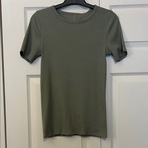 Everlane Lux Rib Crew - NWT - Sage